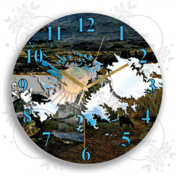 Reloj de acrilico Islas Malvinas, no olvidar.