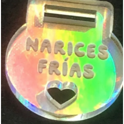 100 Etiquetas de acrilico hologáficas 2cm