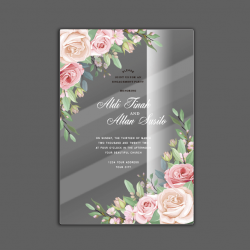 Tarjetas Acrilico impresas Invitacion 15 Años Boda