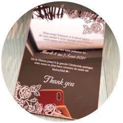 Tarjetas Gold Rose Grabadas Invitacion 15 Años Boda