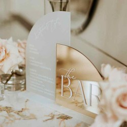 Menu bar Mod.466 de acrilico para bar, fiesta 15, boda, casamiento