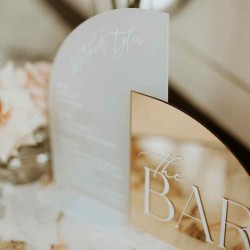 -Menu bar- Mod.466 de acrilico para bar, fiesta 15, boda, casamiento