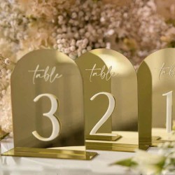 Numeros de mesa Mod. 471 Gold, fiesta 15, boda, casamiento