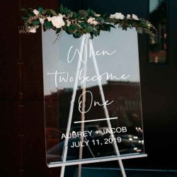 Cartel acrilico welcome boda, cartel casamiento, fiesta