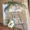 Cartel acrilico welcome boda, cartel casamiento, fiesta