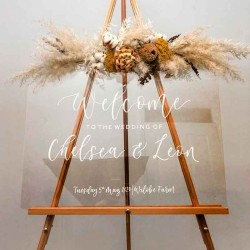 Cartel acrilico welcome boda, cartel casamiento, fiesta