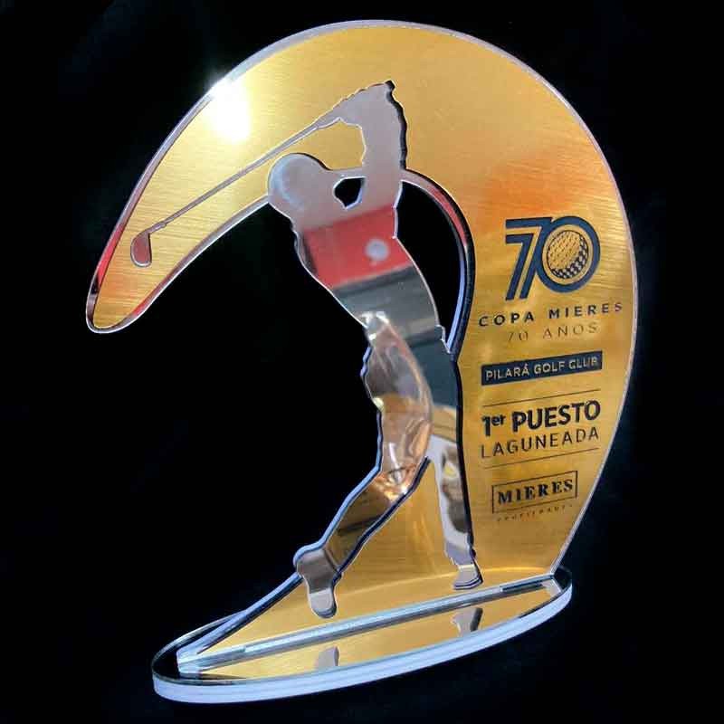Trofeo Mod.460 golf, Placa De Acrílico, Premio Souvenir