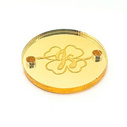 100 Etiquetas de acrilico Gold