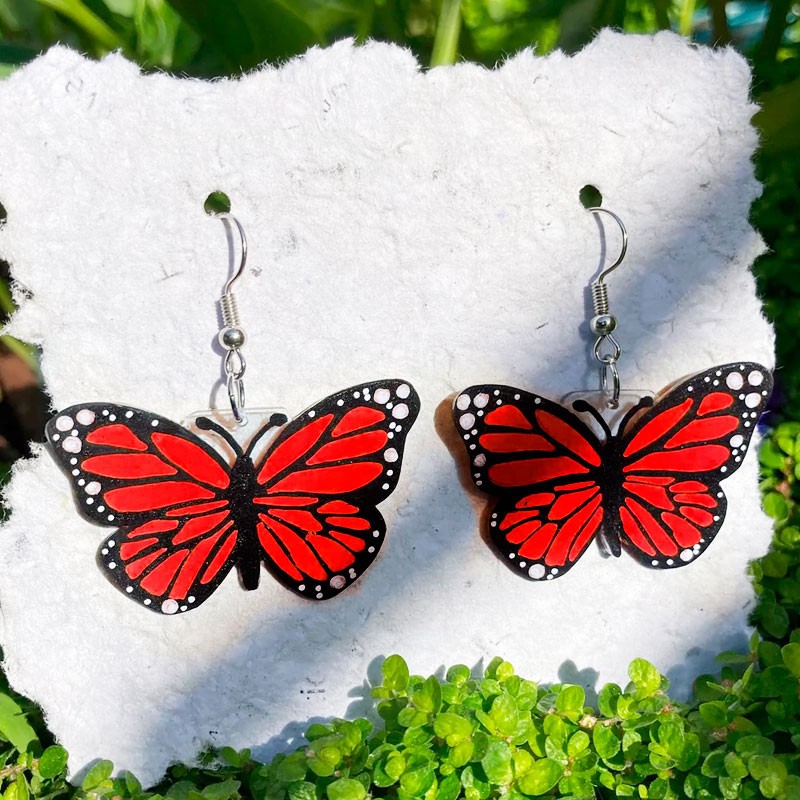 Par de aritos Mariposa.