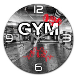 Reloj de acrilico para pared Diseño: Gym
