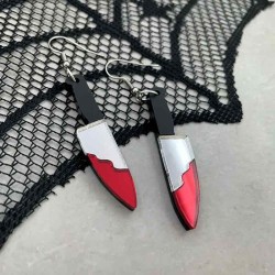 Par de Aros puñal espejados