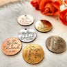 Etiquetas Simil Metal Grabado Personalizado 2,5 Cm