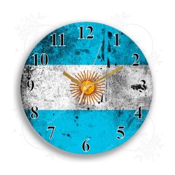 Reloj de acrilico pared Diseño: Bandera Argentina