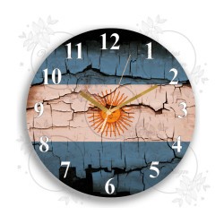 Reloj de acrilico pared Diseño: Bandera Argentina