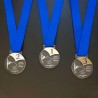 3 Medallas De Acrilico Trofeo Combinada