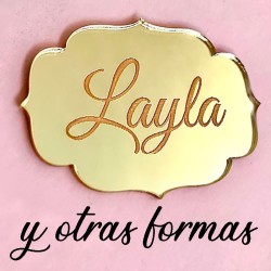 50 Etiquetas de acrilico 2,5cm Mod.416