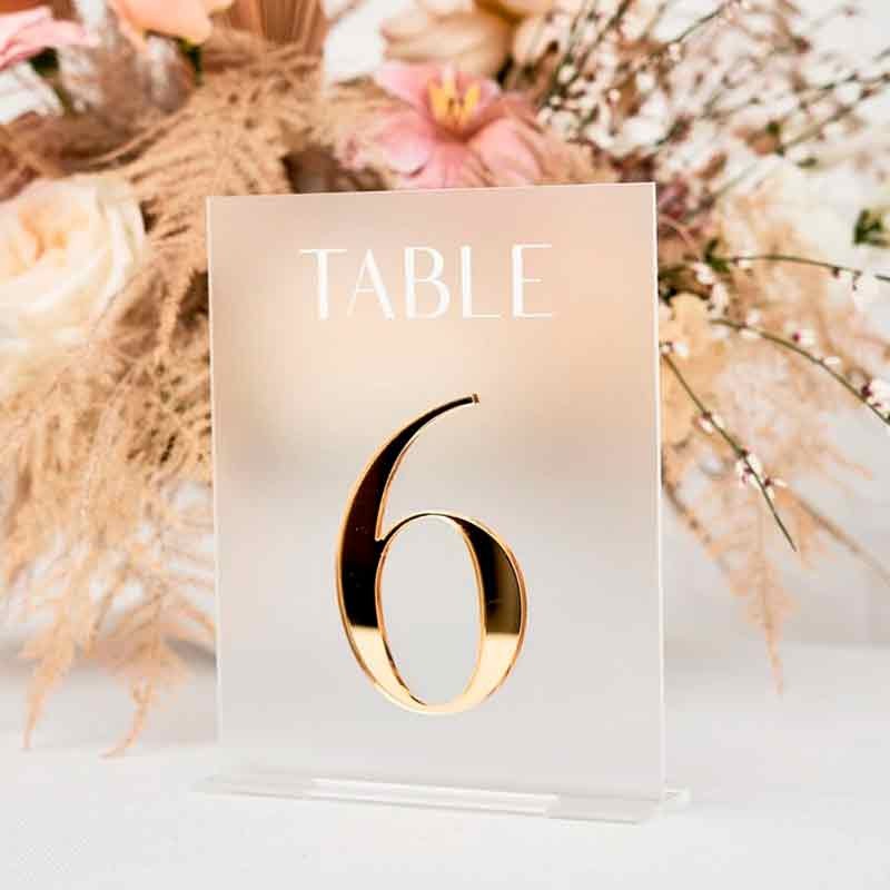 5 Carteles Numeros de mesa Mod.468, fiesta 15, boda, casamiento