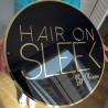 Cartel acrilico Black & Mirror 30 cm