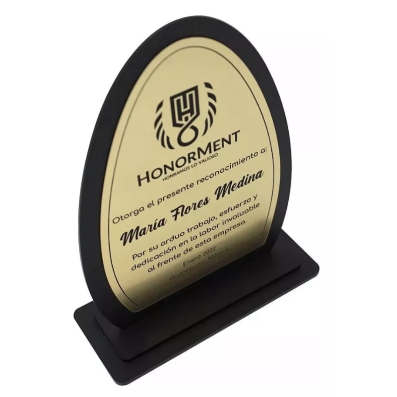 Placa De Acrílico, Trofeos, Premio Mod.355