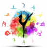 Reloj de acrilico para pared Diseño danza