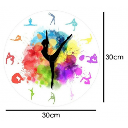 Reloj de acrilico para pared Diseño danza