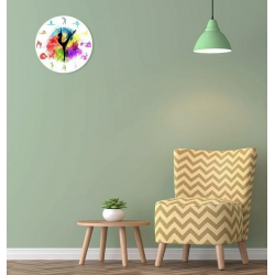 Reloj de acrilico para pared Diseño danza