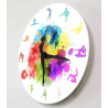 Reloj de acrilico para pared Diseño danza
