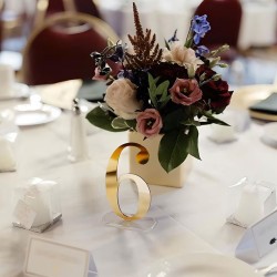 -Numeros de mesa simple- mod.581 acrilico espejado