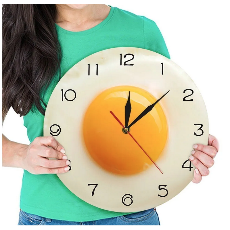 Reloj de acrilico para pared Diseño Huevo frito
