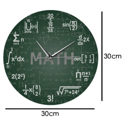 Reloj de acrilico para pared Diseño: Math matemática