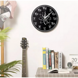 Reloj de acrilico para pared Diseño: átomo