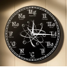 Reloj de acrilico para pared Diseño: átomo