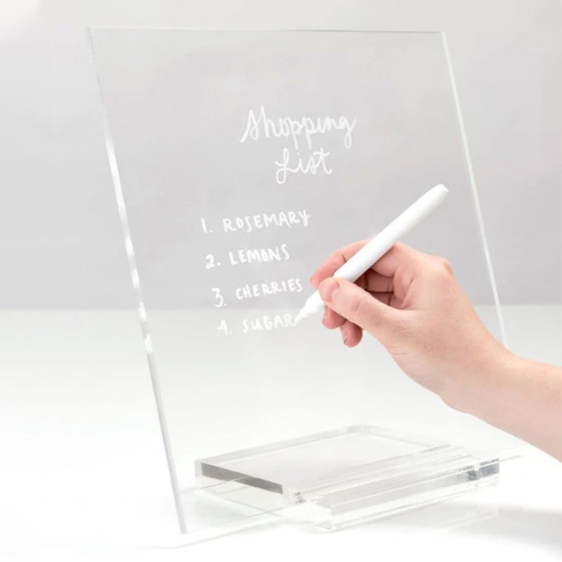 Pizarra mod.595 de acrílico Con marcador a la tiza. Pad Tablet Memo