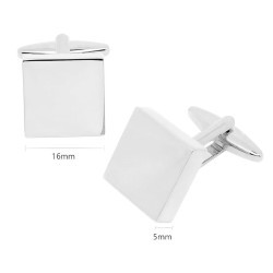 Par de gemelos acero inoxidable mod.634