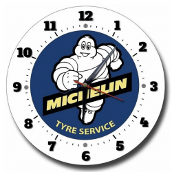 Reloj de acrilico para pared Diseño: Michelin