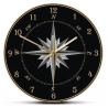 Reloj de acrilico para pared Diseño: Rosa de los vientos