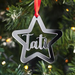 Adorno estrella de navidad de acrilico Mod.653