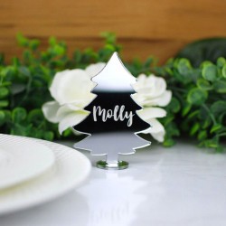 Marcador de lugar arbolito de navidad de acrilico Mod.655