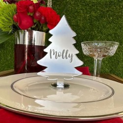 Marcador de lugar arbolito de navidad de acrilico Mod.655