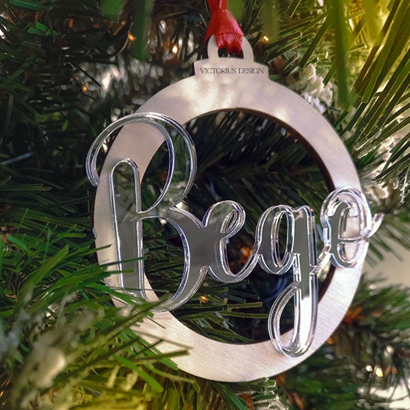 Bola de navidad de acrilico Mod.658