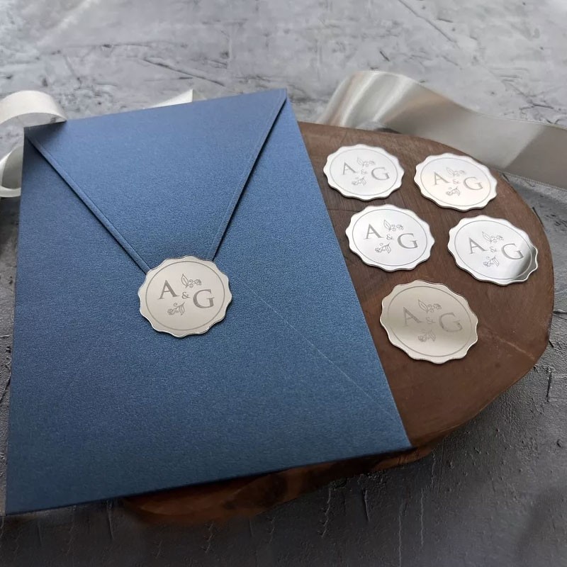 -Sobres Con Sellos Decorativos- Mod.679 - Etiquetas P/ Invitacion Boda