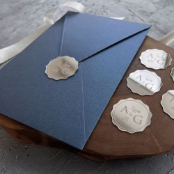 -Sobres Con Sellos Decorativos- Mod.679 - Etiquetas P/ Invitacion Boda