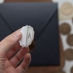 -Sobres Con Sellos Decorativos- Mod.679 - Etiquetas P/ Invitacion Boda