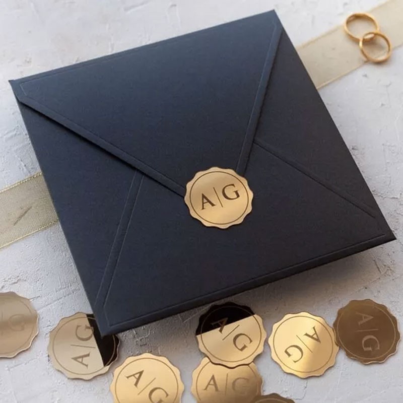 -Sobres Con Sellos Decorativos- Mod.679 - Etiquetas P/ Invitacion Boda