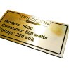 -Placa Profesional- Mod-546 Acrílico Simil Metal Grabado