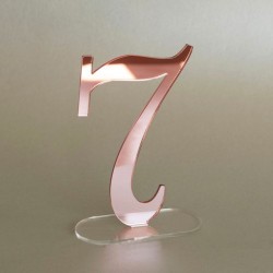 1 Numero de mesa mod.77 acrilico espejado