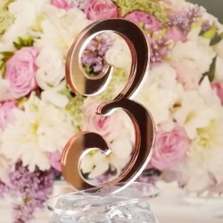 1 Numero de mesa mod.77 acrilico espejado