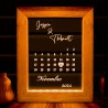 Marco Led Personalizado calendario con luz