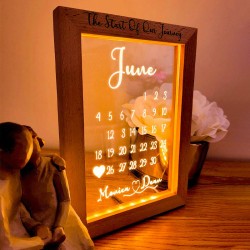 Marco Led Personalizado calendario con luz