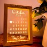 Marco Led Personalizado calendario con luz